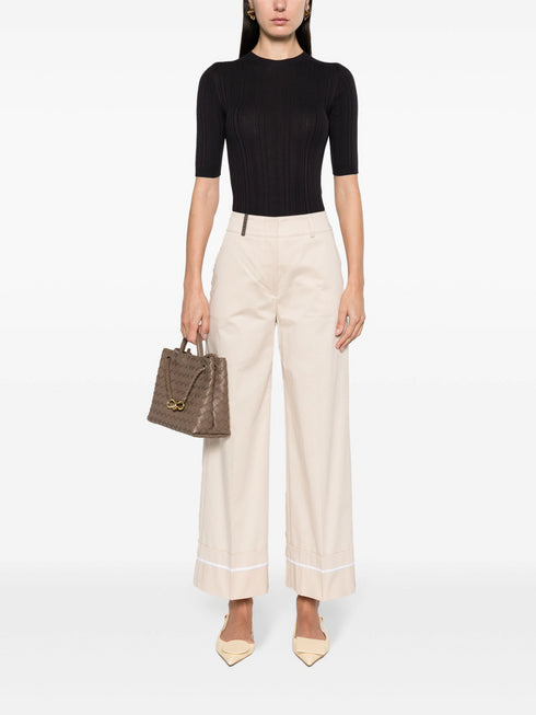 PESERICO EASY RIBBED TOP